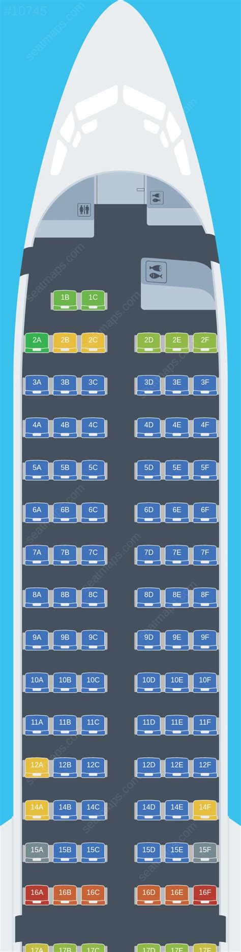 boeing 737 max 8-200 ryanair seat map