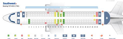 boeing 737-800 seating chart southwest
