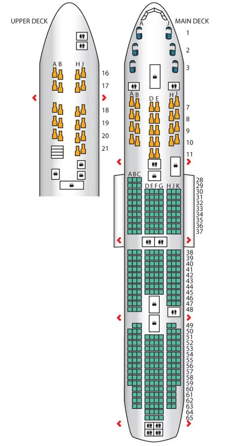 boeing 747-8i seat map