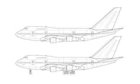 boeing 747sp blueprint