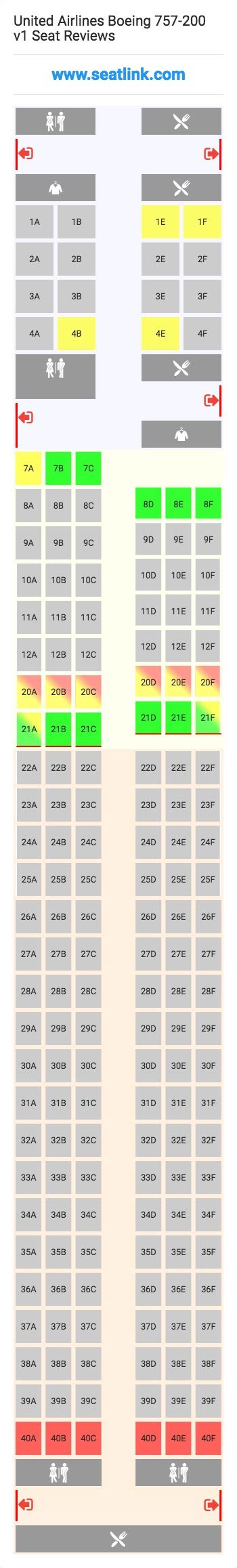 boeing 757 seating plan