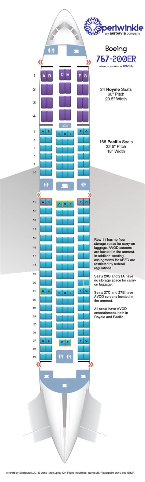 boeing 767 seating chart