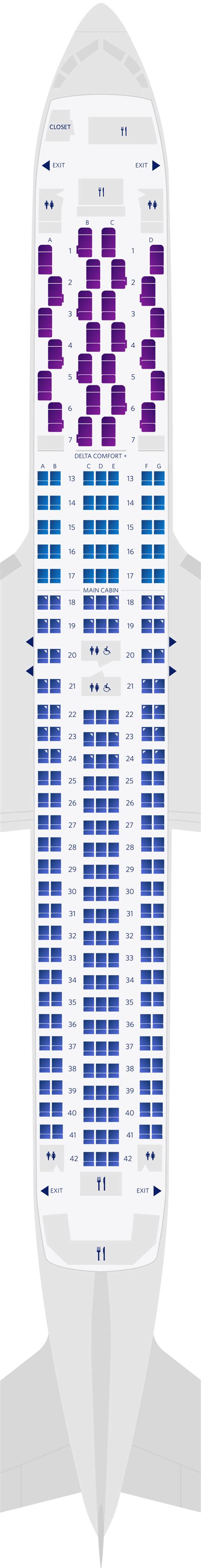 boeing 767-300 twin-jet seat map