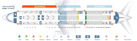 boeing 777-200 american airlines sitzplan