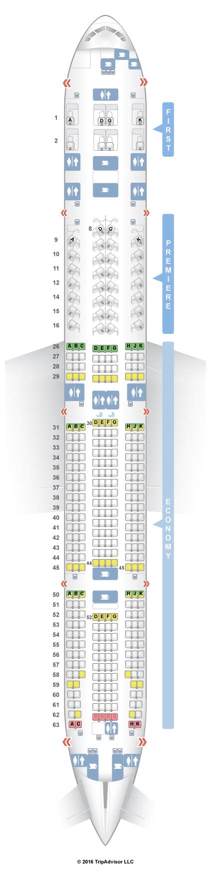 boeing 777-300er wide-body seat map
