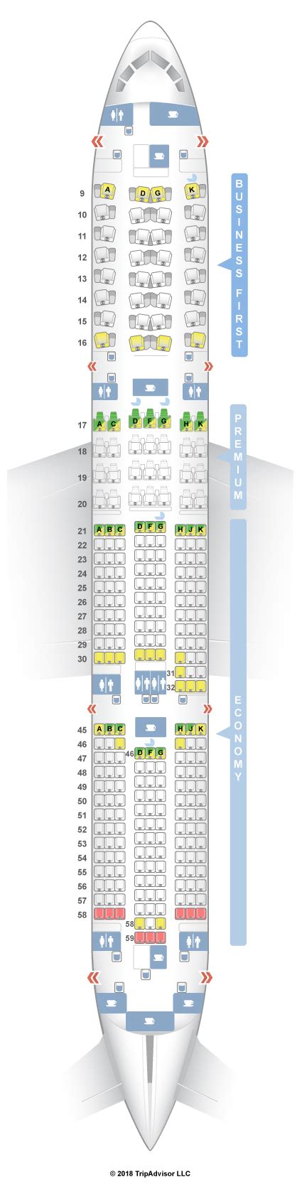 boeing 787 9 789 seat map