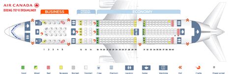 boeing 787 air canada seat map