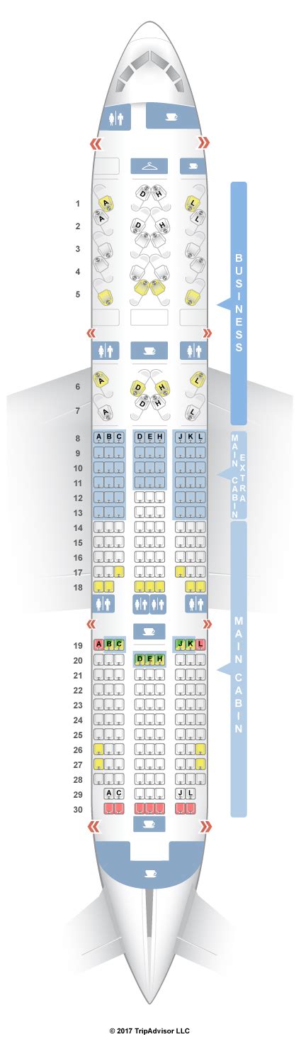 boeing 787 seat map american airlines