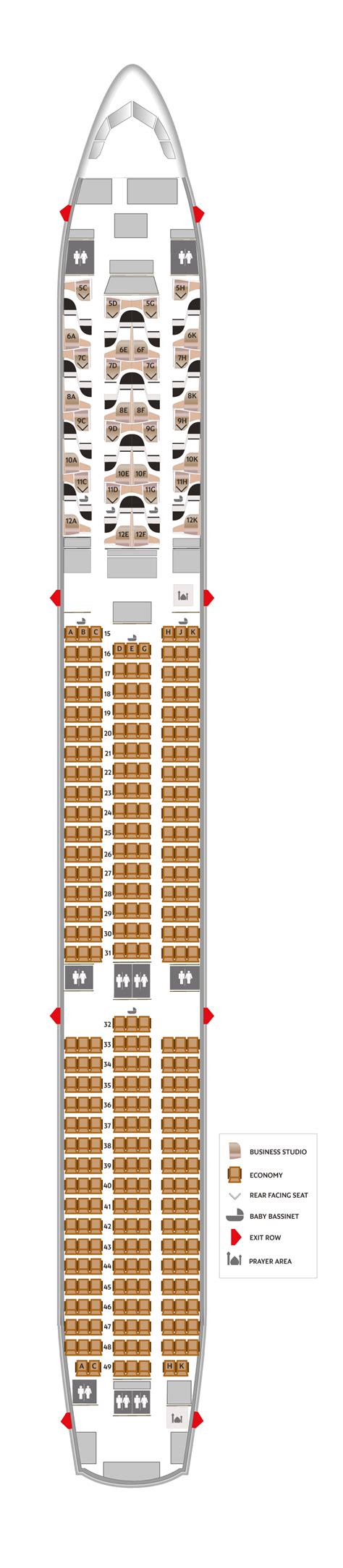 boeing 787-10 dreamliner seating chart