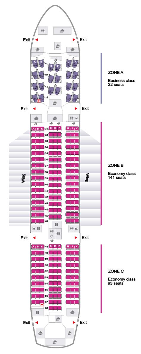 boeing 787-8 seat map thai airways