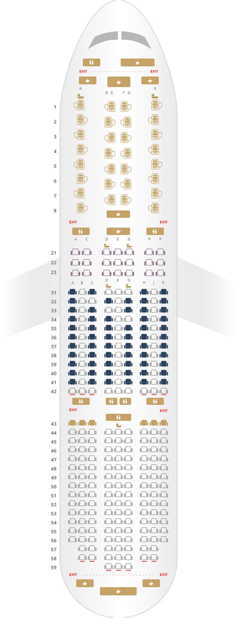 boeing 787-9 dreamliner seating chart