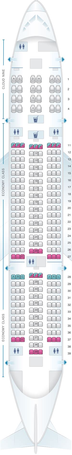 boeing 787-9 seat map ethiopian airlines