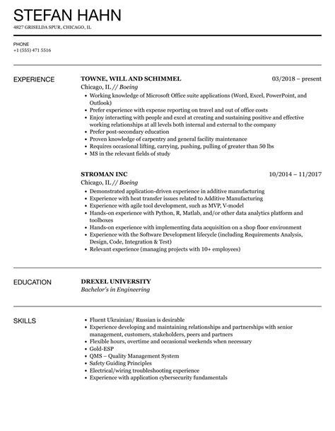 boeing company employment application