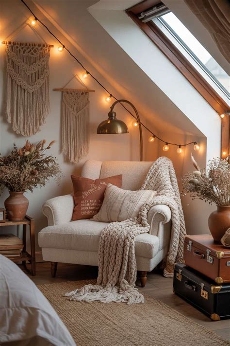 Boho Chic Attic Bedroom Light