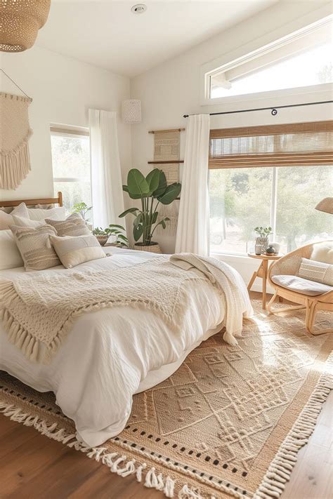 Bohemian Bedroom with Natural Light