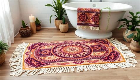 Boho Bathroom Mats