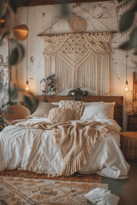 Essential Decor for a Beautiful Boho Bedroom allisa jacobs