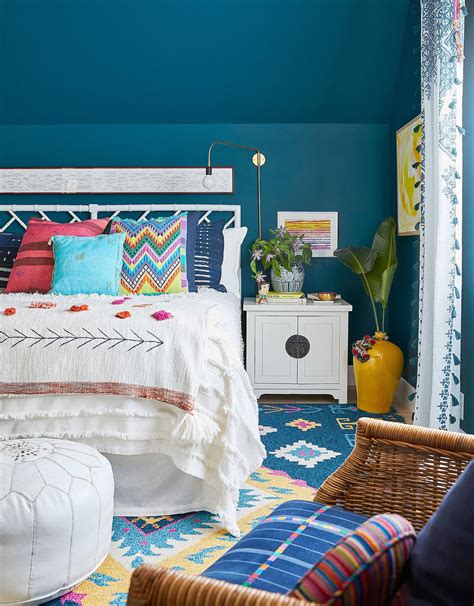 These Blue Bohemian Bedroom Ideas Are as Soothing as They