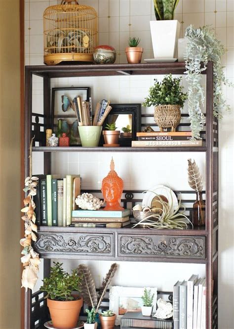 Boho Bookcase Decor