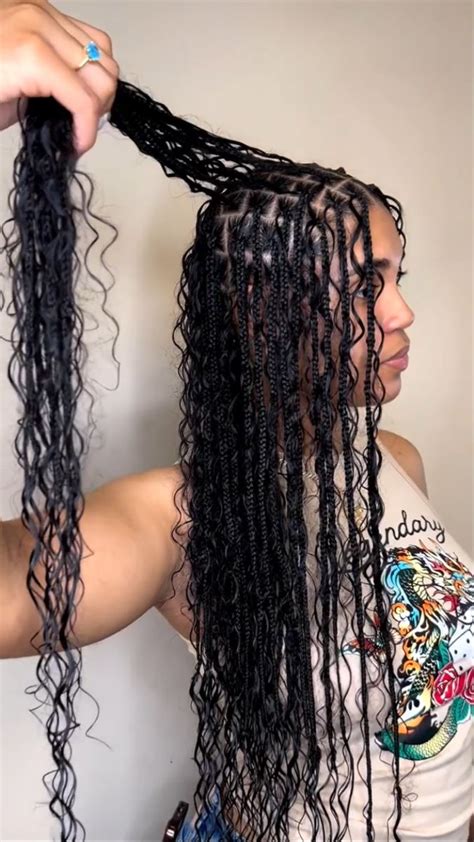 Boho Braids With Curls
