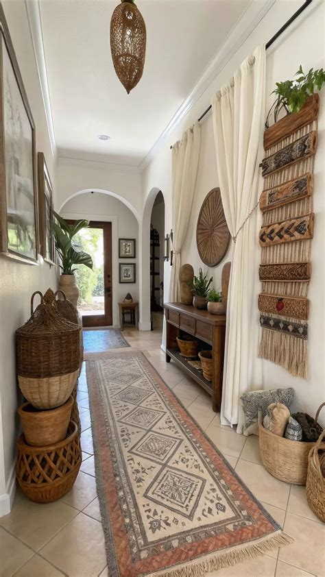 How to Style a Modern Bohemian Entryway A Vintage Splendor Home