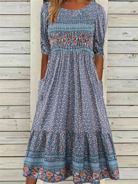 boho chic midi dresses