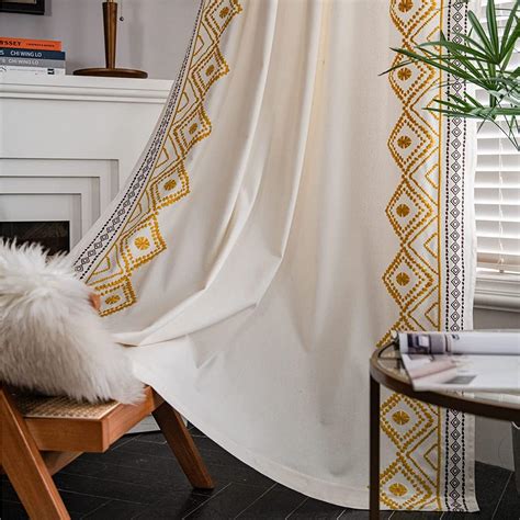 Boho Curtains Yellow