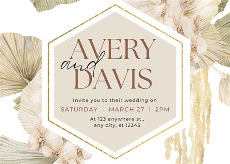 Boho Hippie Wedding Invitations