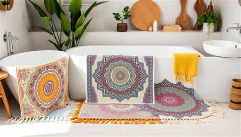 Boho Style Bath Mats