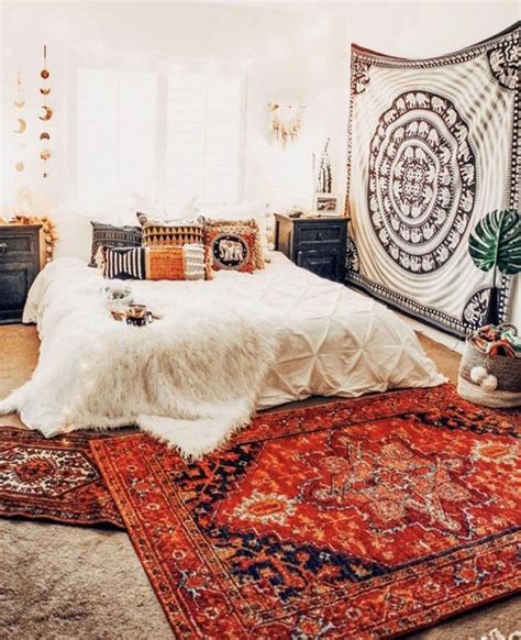 Boho Tapestry Bedroom Design