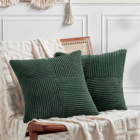 Boho Throw Pillows Green