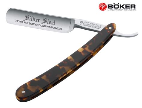 boker 6 8 silver steel straight razor