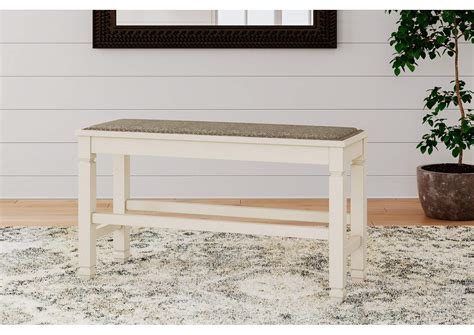 Experience Elevated Dining with Bolanburg Counter Height Bench - A Stylish Addition to Your Home Decor