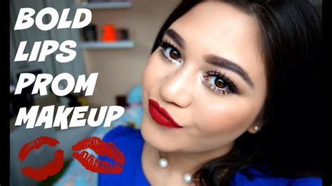 Bold Lips Prom Makeup