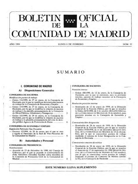 boletin oficial de la comunidad de madrid
