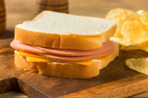 bologna and cheese sandwich