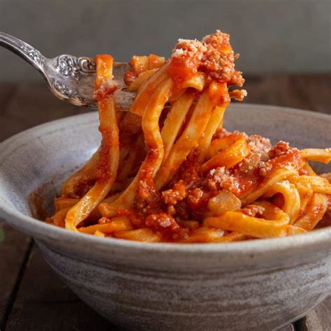 bolognese sauce from bologna italy