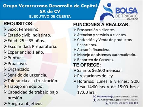 bolsa de trabajo veracruz