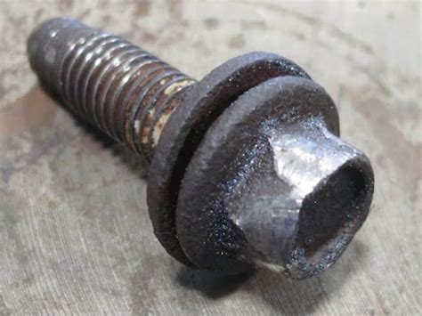 bolt with rounded off head