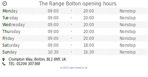bolton college opening times
