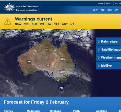 bom australia weather map