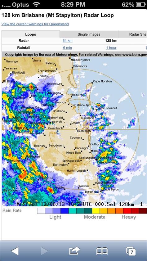 bom weather map south east qld