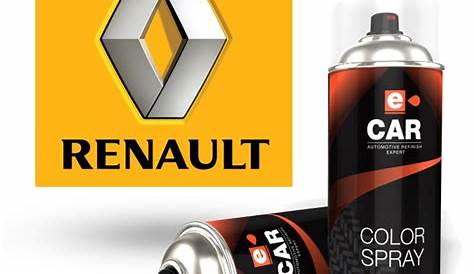 Bombe de peinture teinte Renault solvantée bicouche