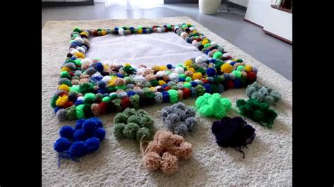 vida*nullvier Bam, Bam, Pom, Pom Das Pom Pom Teppich DIY Teppich