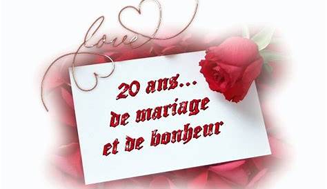 ANNIVERSAIRE DE NOS 20 ANS DE MARIAGE