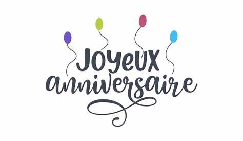 Joyeux anniversaire Vector Design avec ballon, typographie