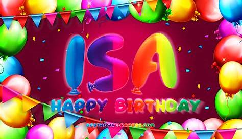 Happy Birthday Isa Lovely Animated GIF — Download on