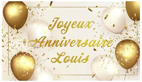 10 cartes anniversaire prénom Louis 123cartes
