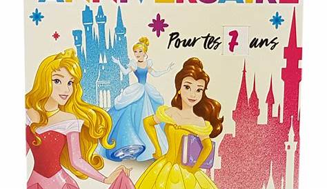 Bon Anniversaire Princesse Disney Carte Joyeux s . Réf. 111