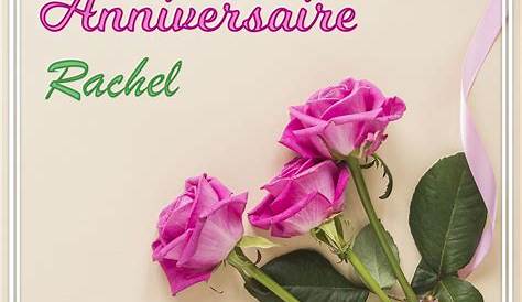 10 cartes anniversaire prénom Rachel 123cartes